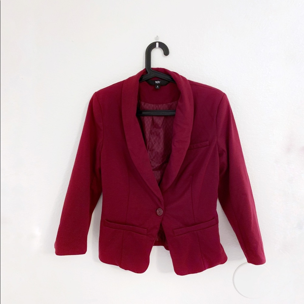 Mossimo Burgundy Blazer
